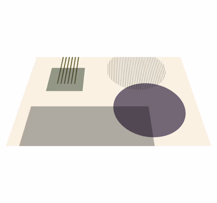 Moderne placemat met geometrisch vormenpatroon - TenStickers