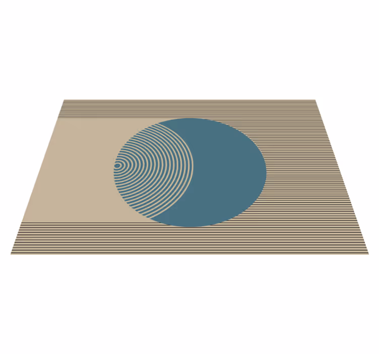 Moderne placemat geometrisch cirkelmotief - TenStickers