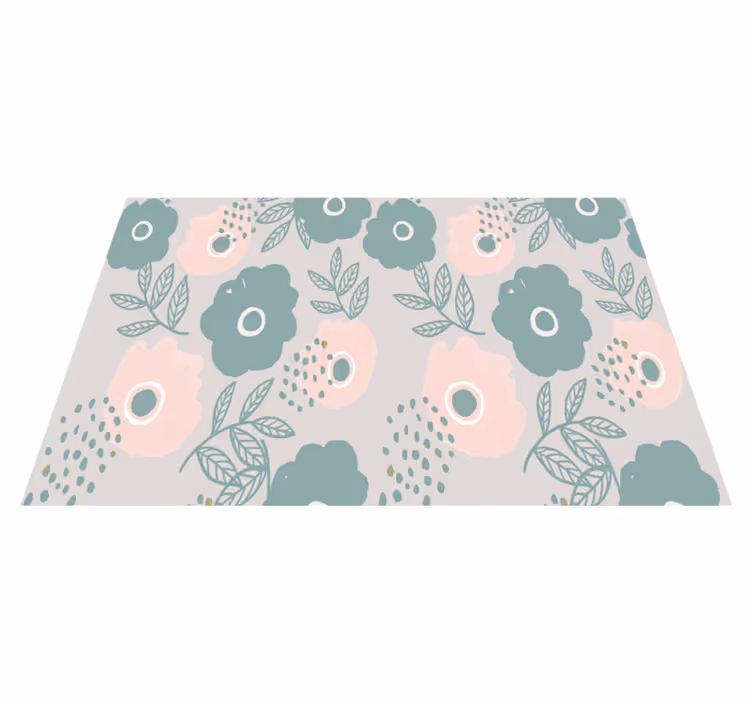 Placemat met tekst bloemige quote achtergrond - TenStickers