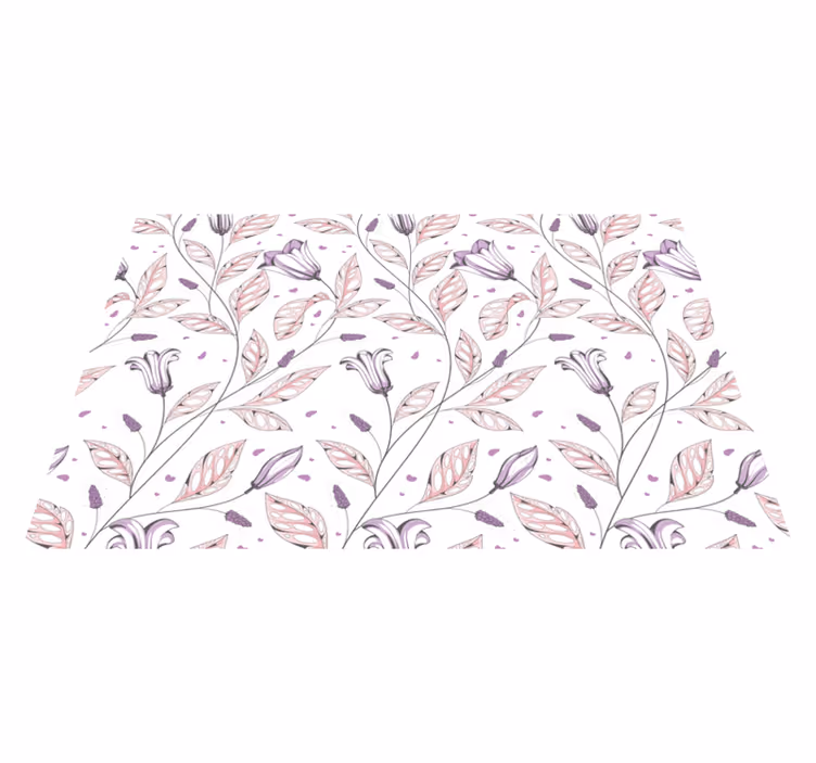 Originele placemat bloemig patroon kunst - TenStickers