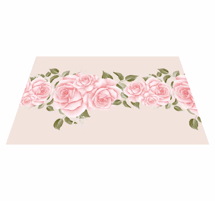 Originele placemat elegante rozenarrangement - TenStickers