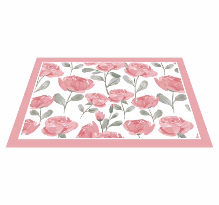Elegante placemats Natuurlijk vintage rozenpatroon - TenStickers