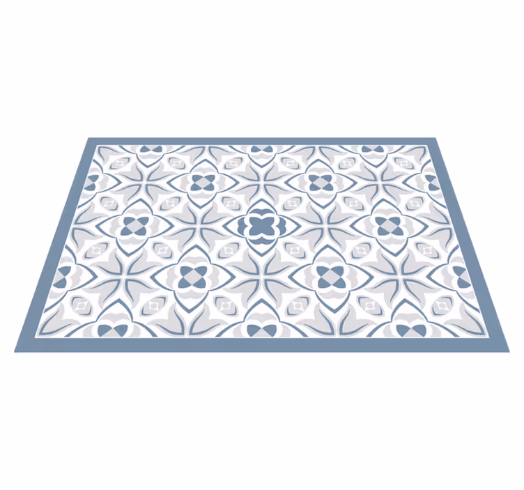 Houten placemat met ingewikkeld bloemmotief - TenStickers