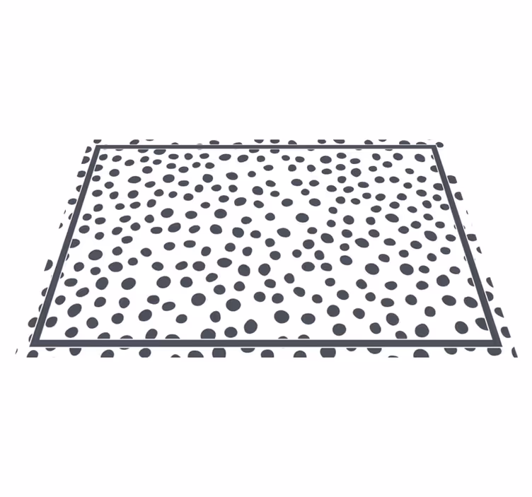 Houten placemat in stippenstijl - TenStickers