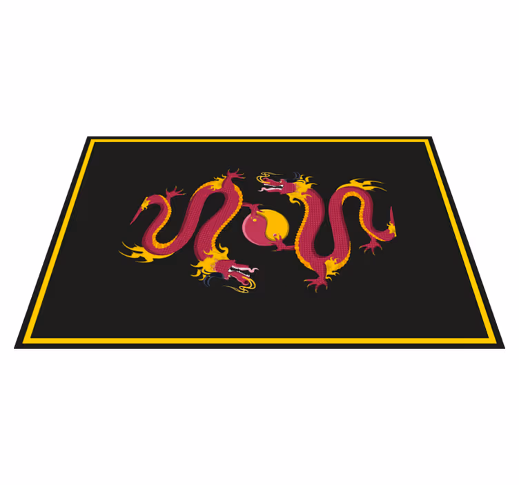 Originele placemat met drakenmotief patroon - TenStickers