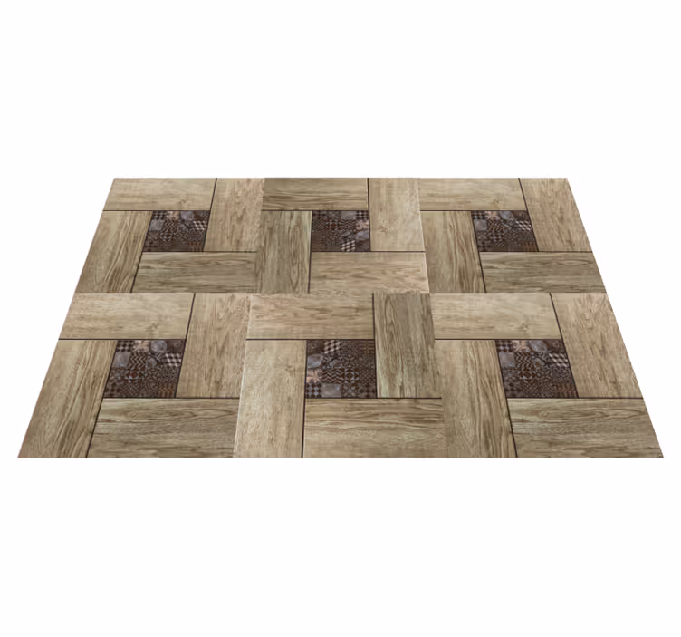 Houten placemat met houten patroonoppervlak - TenStickers