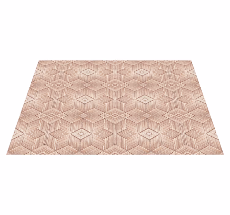 Houten placemat geometrisch houtpatroon - TenStickers