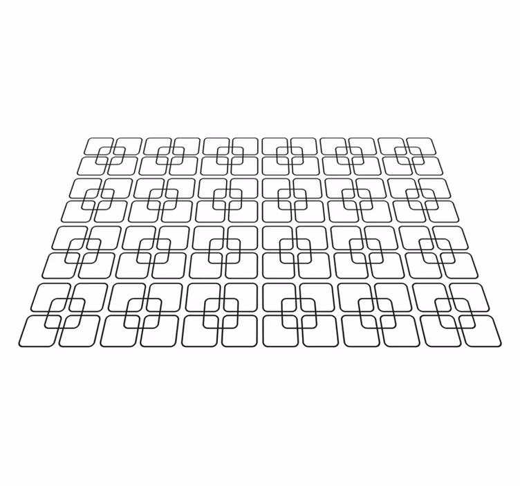 Houten placemat met geometrisch patroon - TenStickers