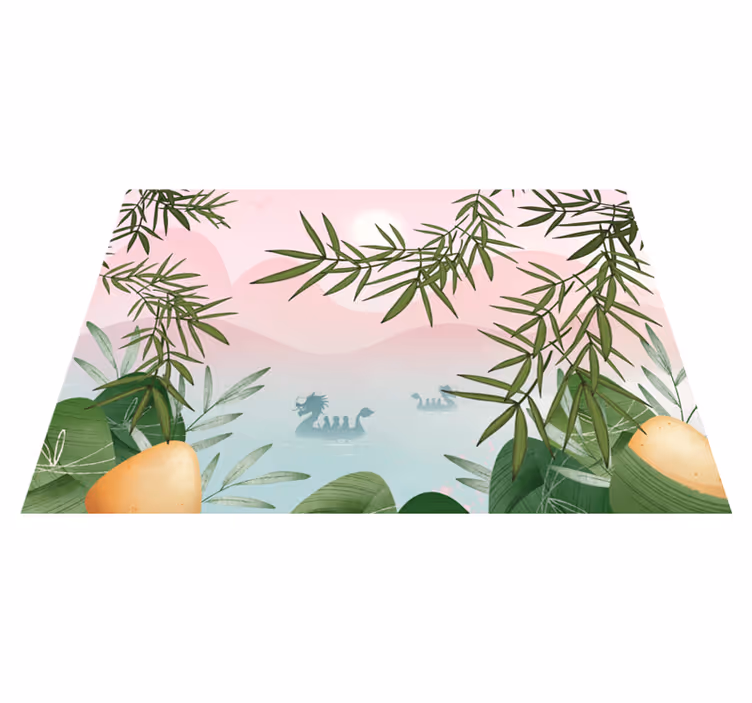 Kinder placemat betoverde jungle scene - TenStickers