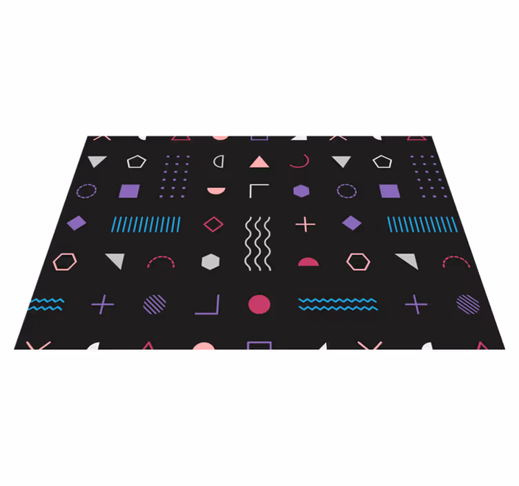 Moderne placemat geometrisch patroon achtergrond - TenStickers