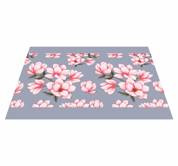 Originele placemat met roze magnolia bloemenpatroon - TenStickers