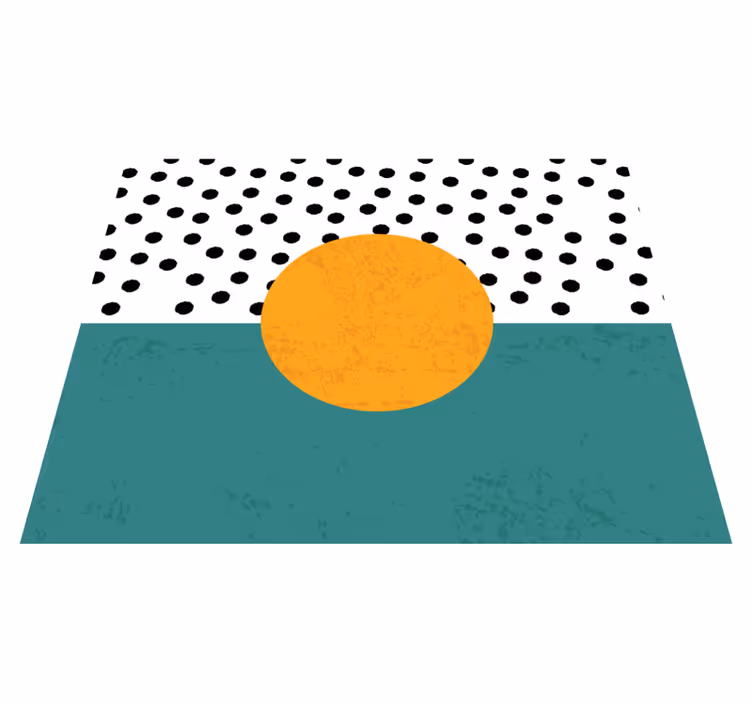 Moderne placemat met gedurfde stippenbasis - TenStickers