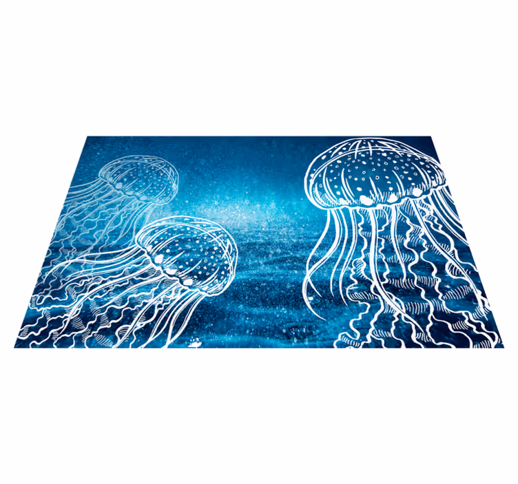 Originele placemat medusa oceaanscène - TenStickers