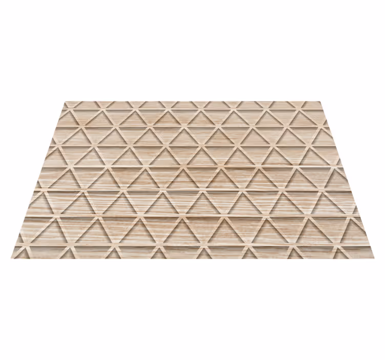 Houten placemat met geometrisch motief oppervlak - TenStickers