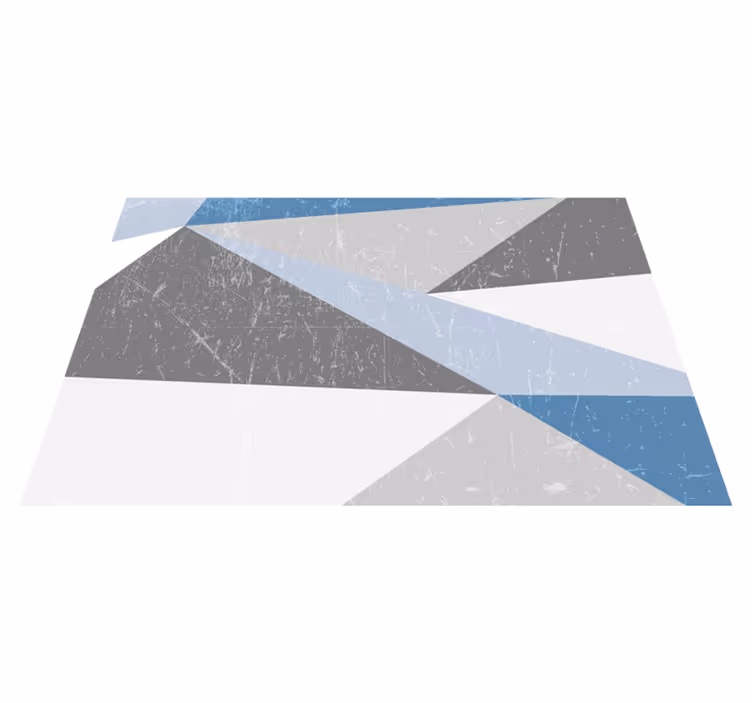 Moderne placema met geometrische hoekenpatronen - TenStickers