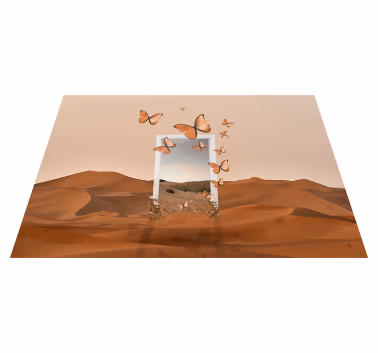 Originele placemat vlinders ontluikend frame - TenStickers