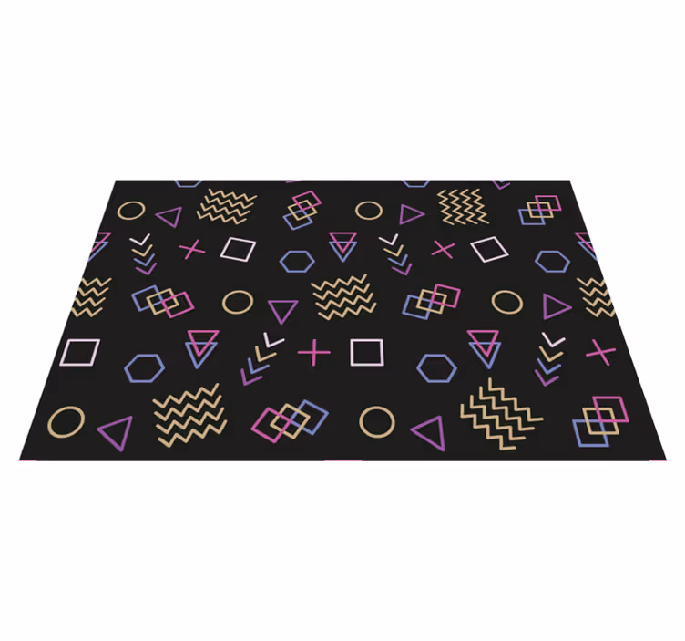 Moderne placemat met geometrische vormen patroon - TenStickers