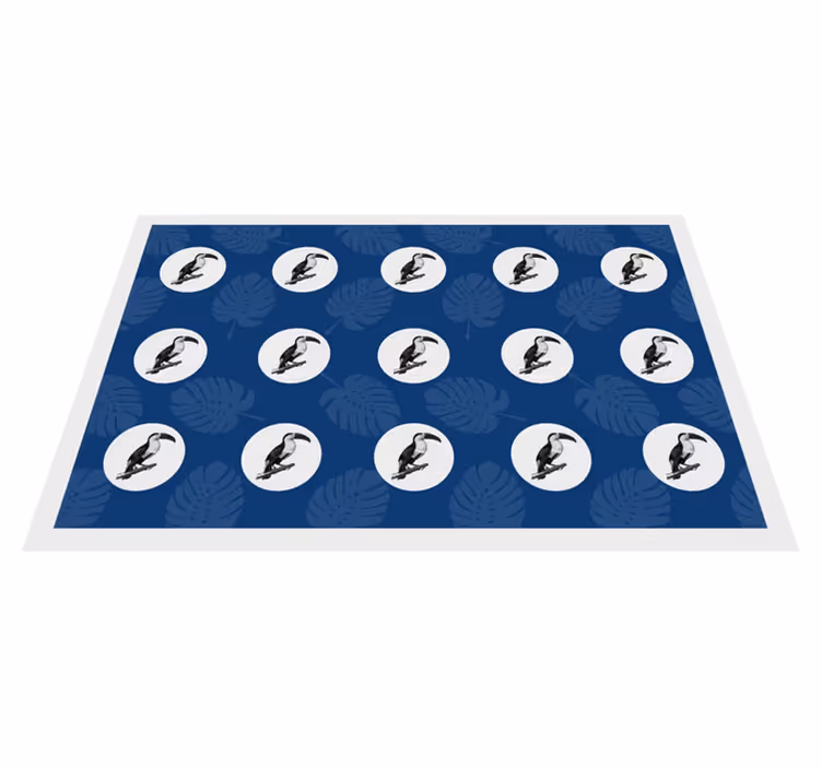 Originele placemat tropisch vogelpatroon - TenStickers