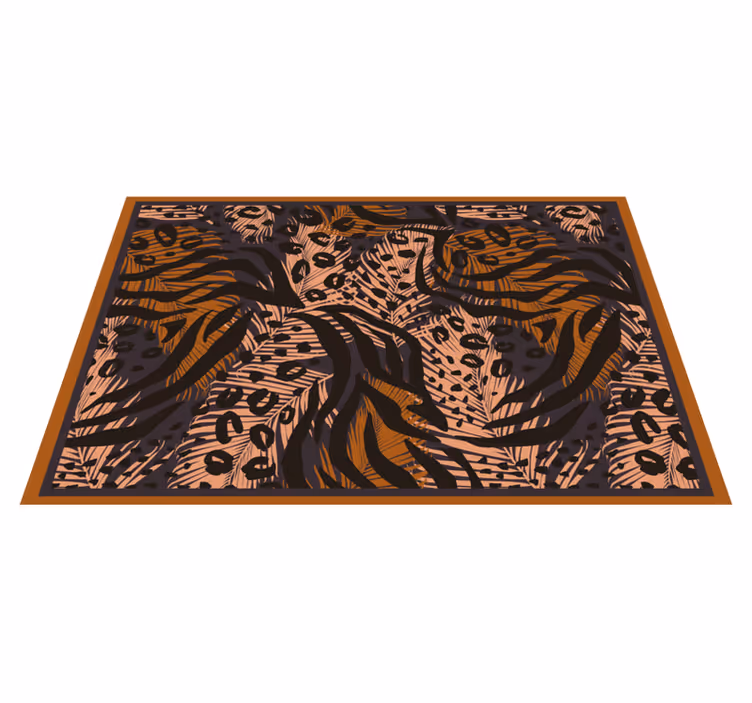 Originele placemat bloemenjungle patroon - TenStickers