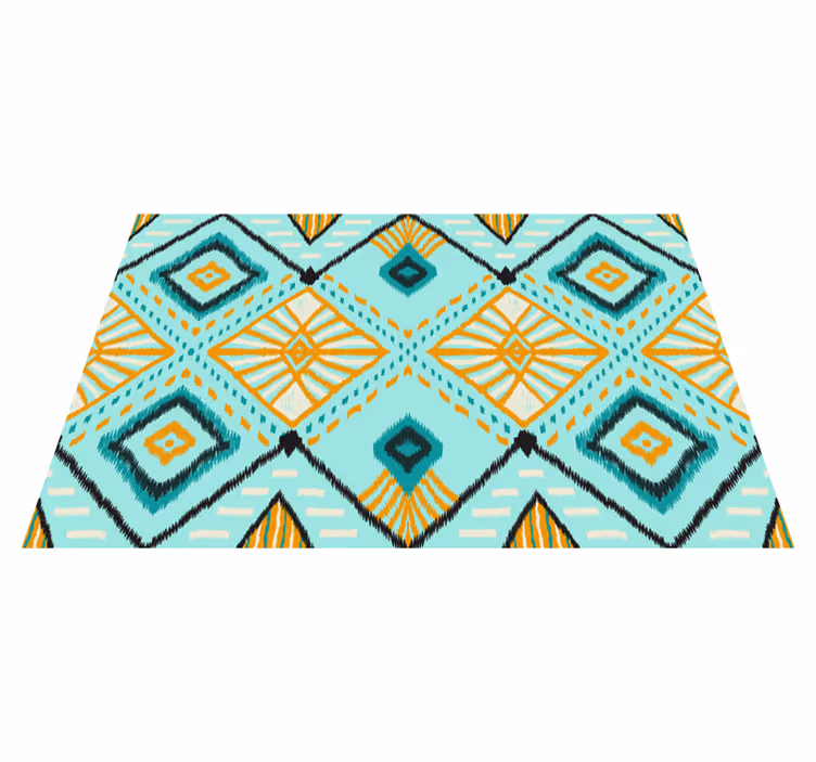 Houten placemat met abstract geometrisch motief - TenStickers