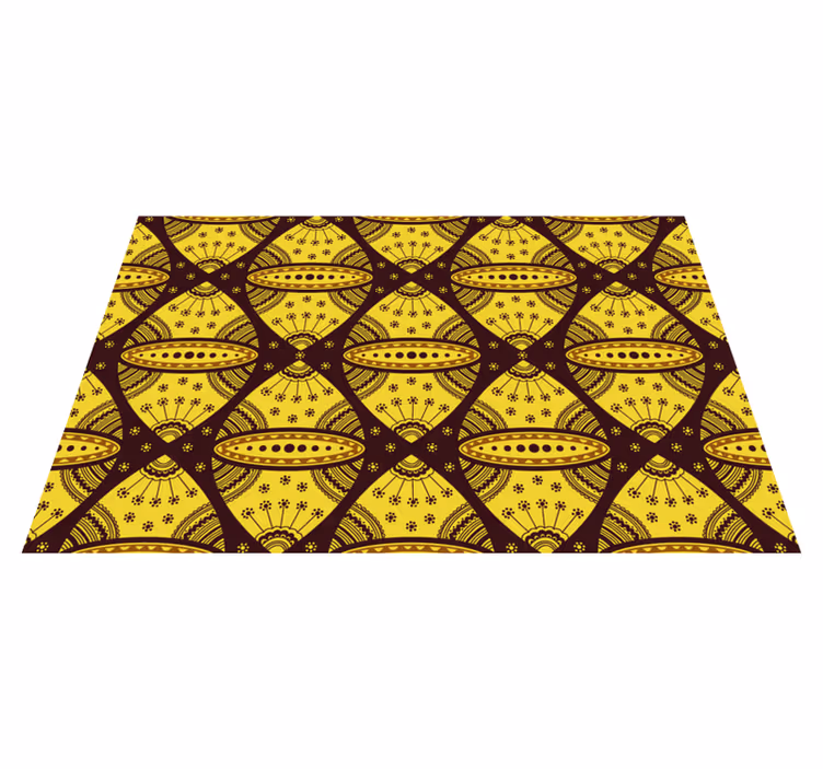 Houten placemat met complex geometrisch motief - TenStickers
