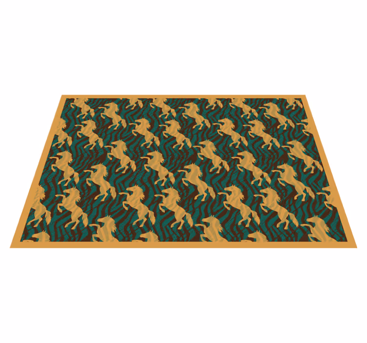 Originele placemat met gedurfd eenhoorn patroon - TenStickers