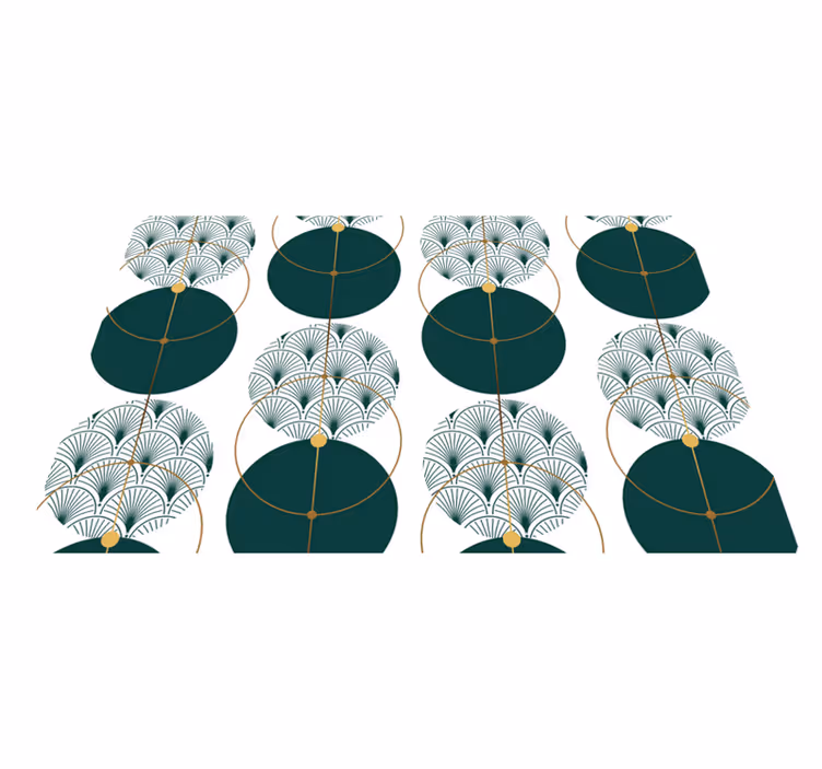 Elegante placemat elegant geometrisch ontwerp - TenStickers