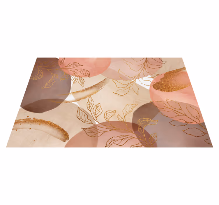 Houten placemat met gracieuze bladmotieven - TenStickers