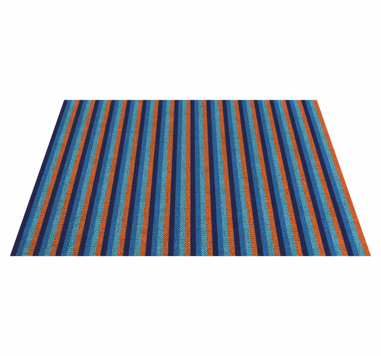 Houten placemat met levendig gestreept patroon - TenStickers