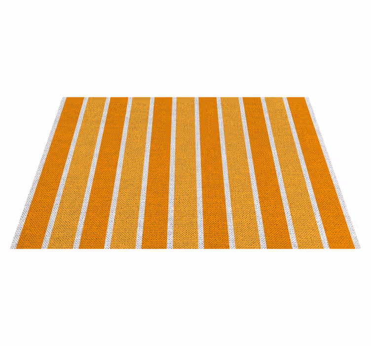 Moderne placemat gestreepte oranje oppervlak - TenStickers