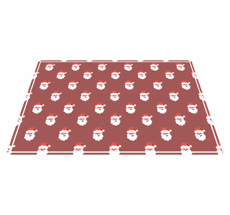 Kerstmis placemat met kerstman gezicht patroon - TenStickers