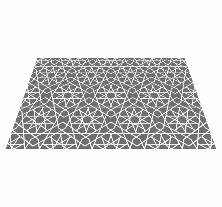 Houten placemat geometrisch patroon rechthoekig - TenStickers