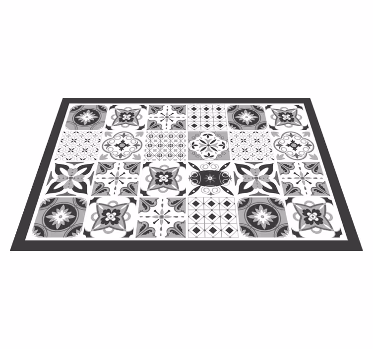 Houten placemat met elegant patroon tegel - TenStickers