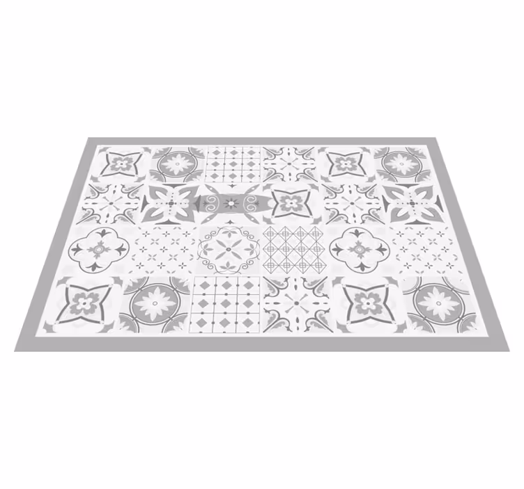 Houten placemat met elegante monochrome patronen - TenStickers