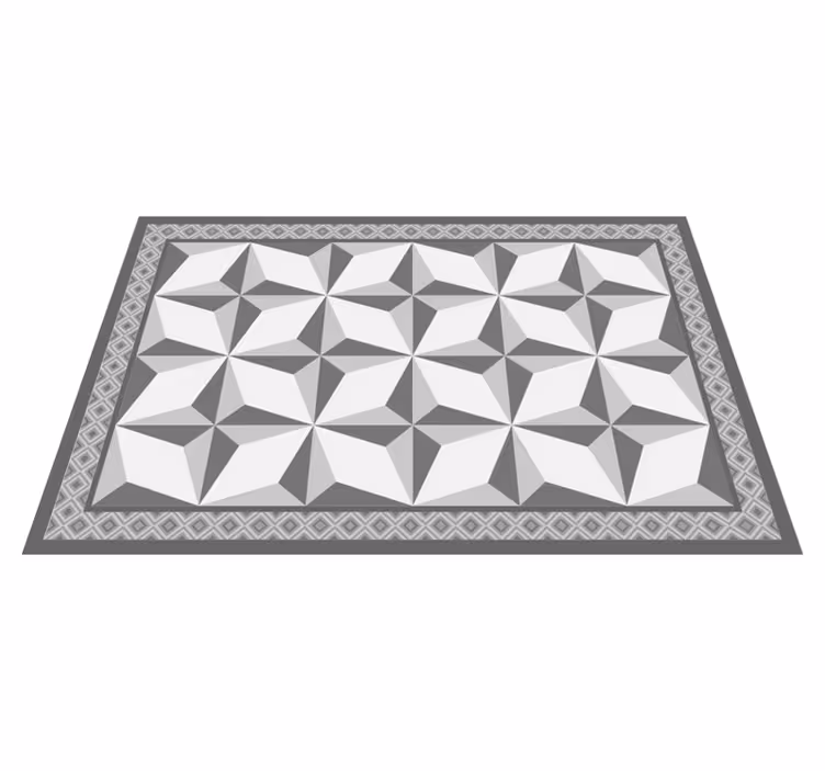 Houten placemat geometrisch element oppervlak - TenStickers