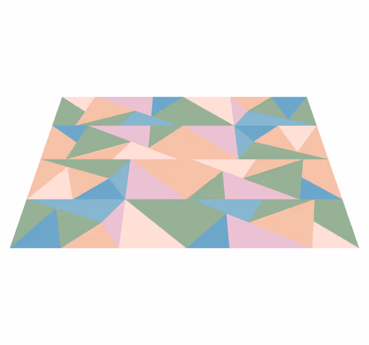 Moderne placemat geometrische pastelmotieven - TenStickers