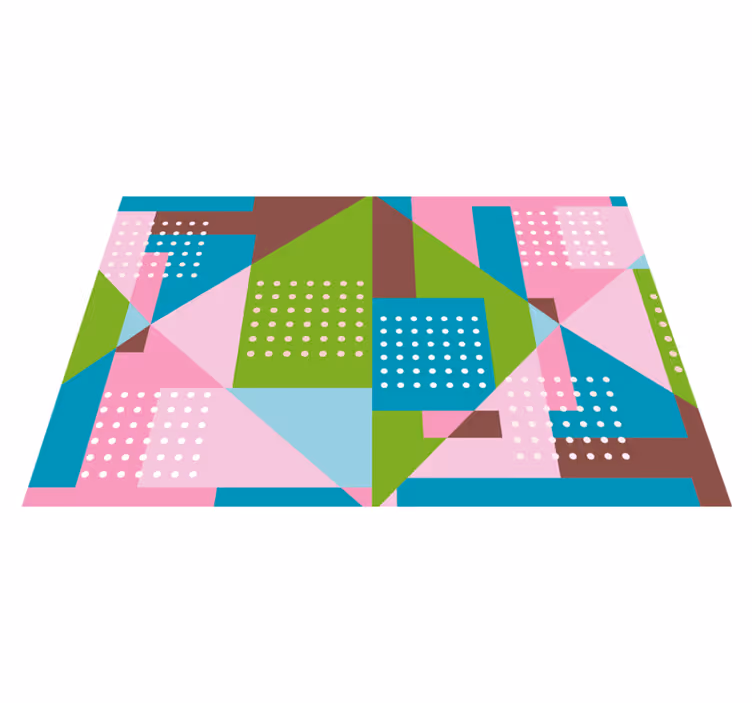 Moderne placemat vibrant geometrisch idee - TenStickers