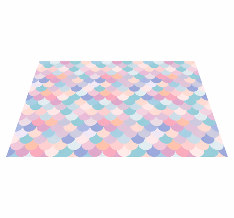 Houten placemat met pastel golvend patroon - TenStickers