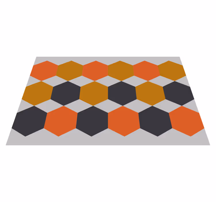 Moderne placemat hexagonpatroonlaag - TenStickers