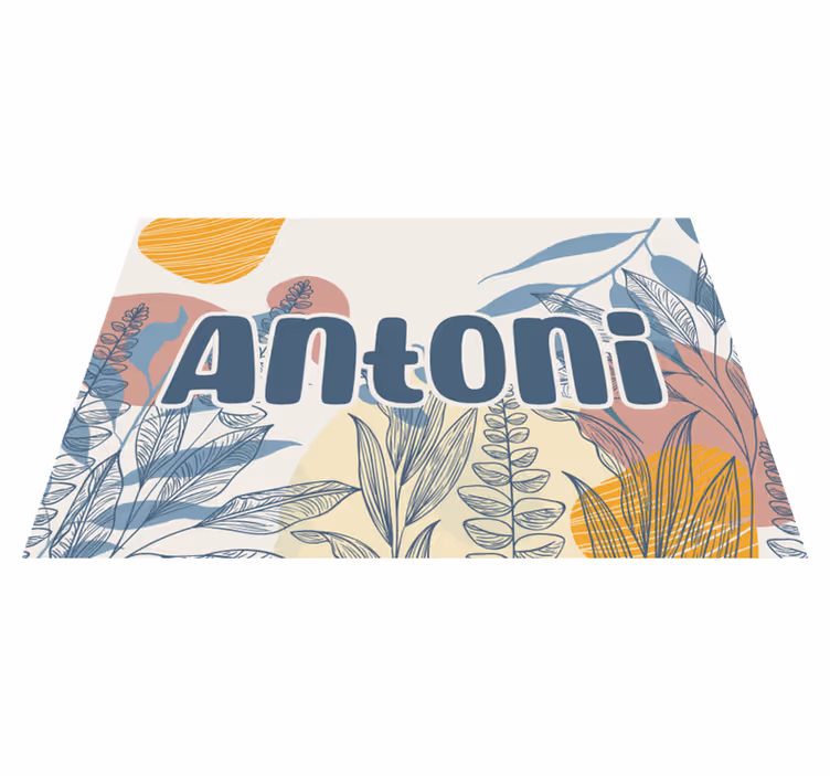 Originele placemat met stijlvol naamontwerp - TenStickers