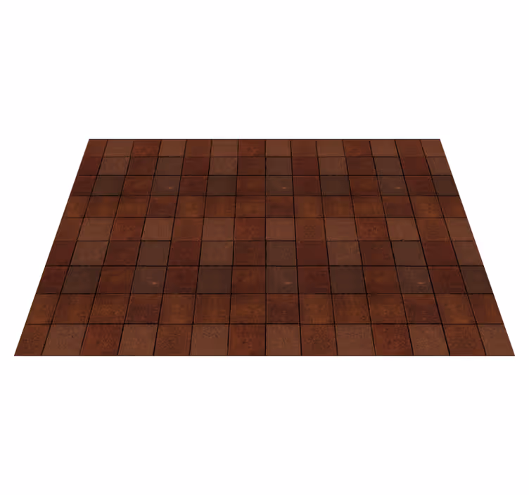 Houten placemat vierkant bruin patroon - TenStickers