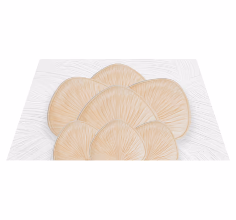 Houten placemat met bladerenpatroon - TenStickers