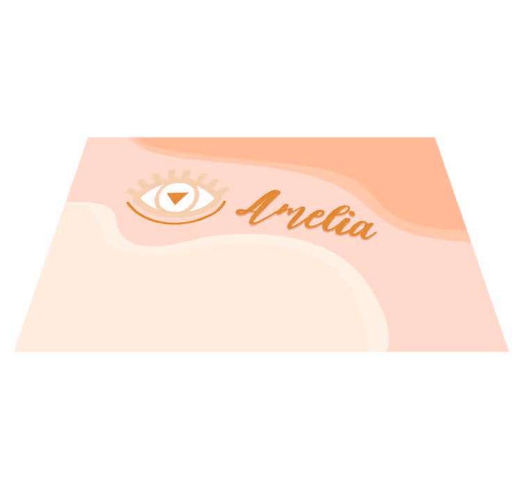 Placemat met naam oogmotief personalisatie - TenStickers
