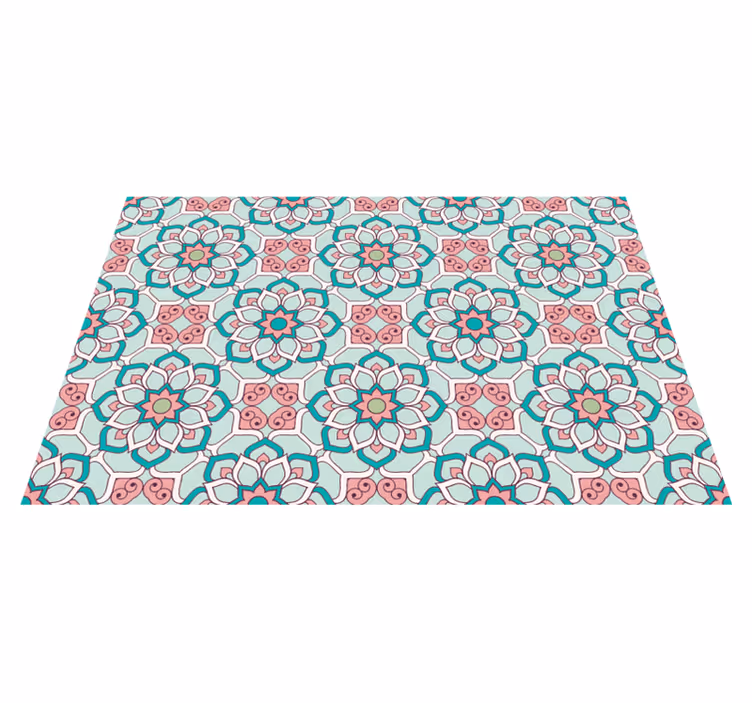 Originele placemat in bloemenillustratiestijl - TenStickers