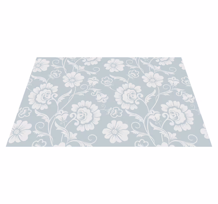 Houten placemat met bloemmotief arrangement - TenStickers