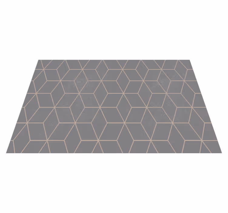 Houten placemat hexagonaal patroon oppervlak - TenStickers