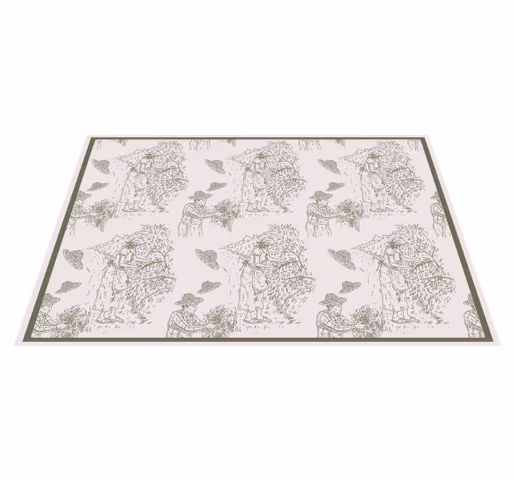 Originele placemat oogsten natuurscène - TenStickers