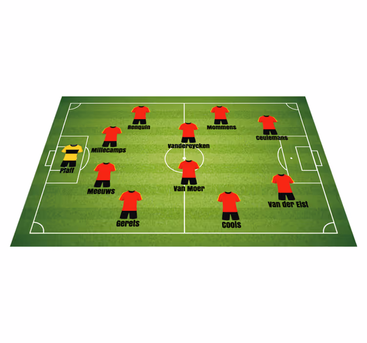 Placemat EK voetbal Belgie 1980 - TenStickers
