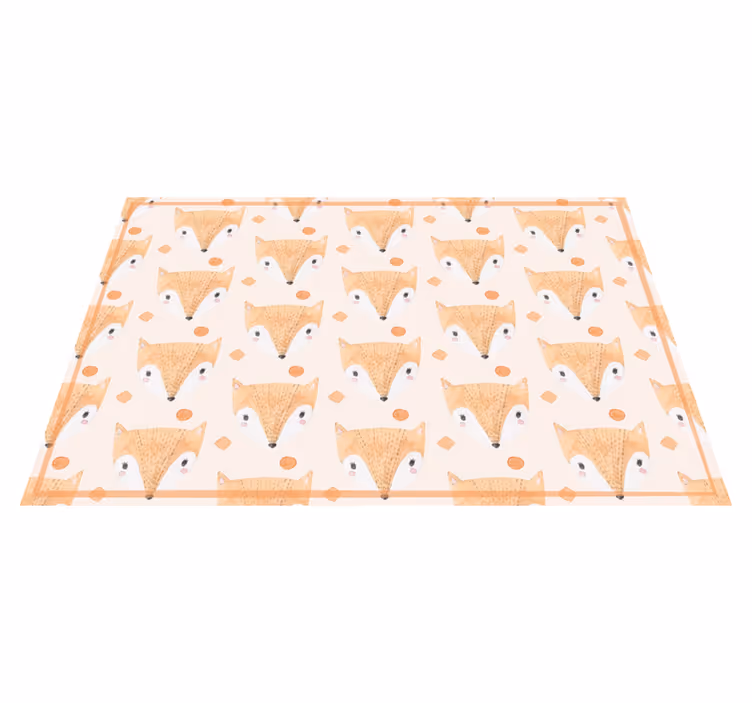 Kinderen placemat vos print - TenStickers