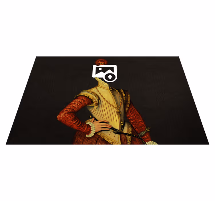 Personaliseerbare placemat aristocratische hond - TenStickers